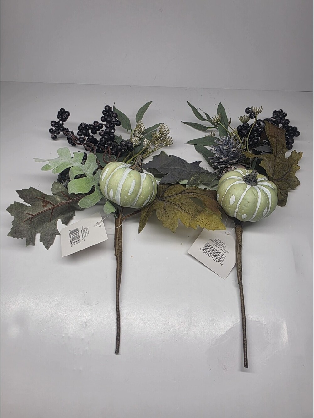 Pumpkin Pinecone Berry Bush Table Decor Thanksgiving Artificial Harvest Fall